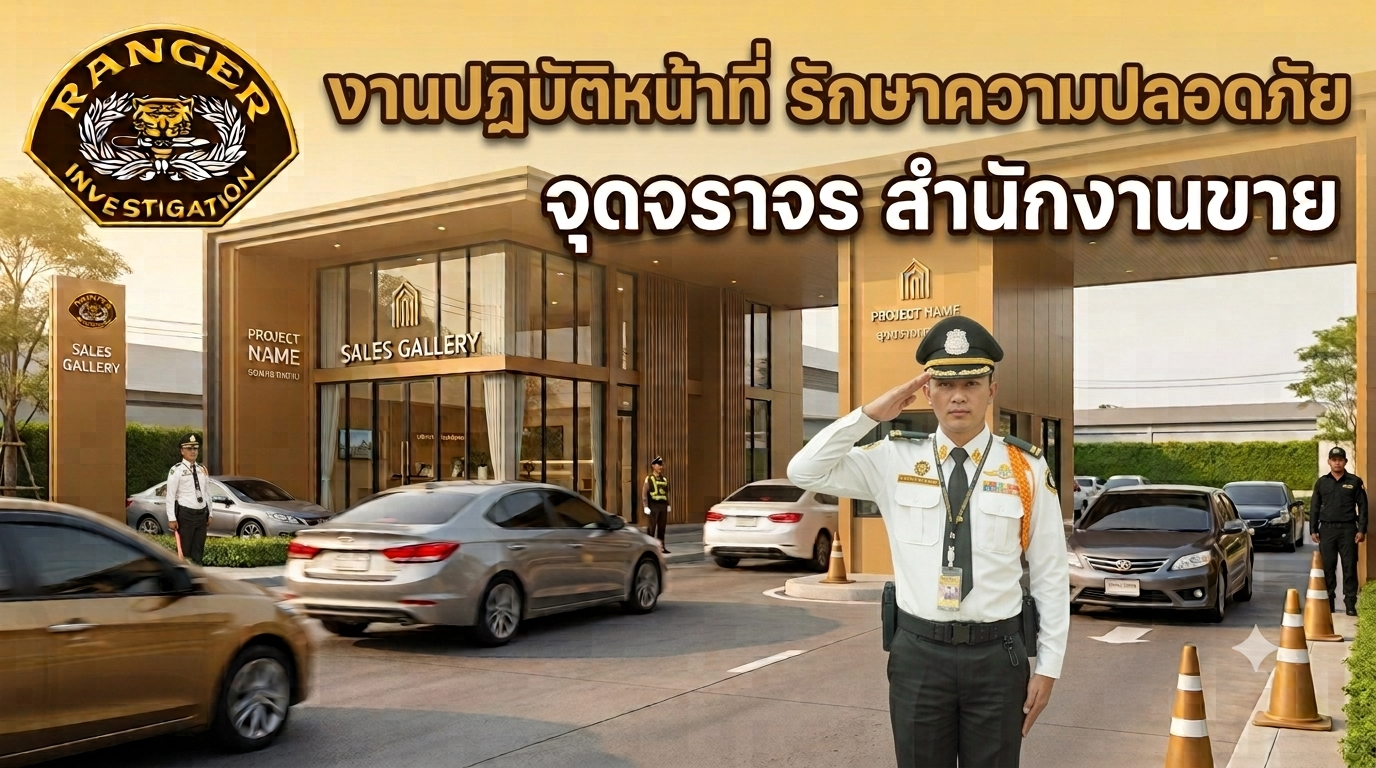 งานปฏิบัติหน้าที่ รักษาความปลอดภัย จุดจราจรสำนักงานขาย - ปก